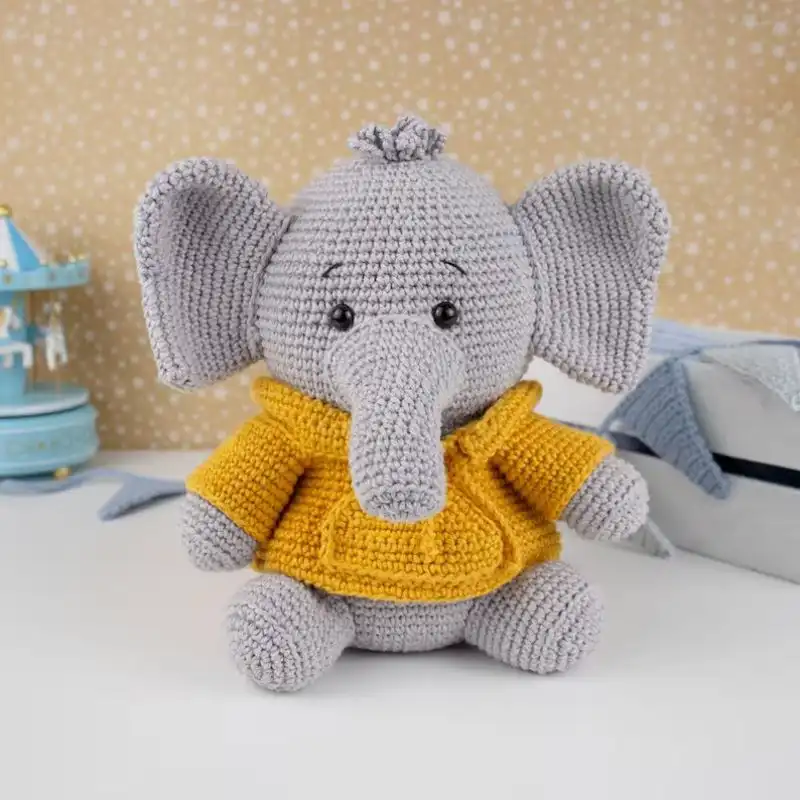 Elephant With Sweater Crochet Pattern