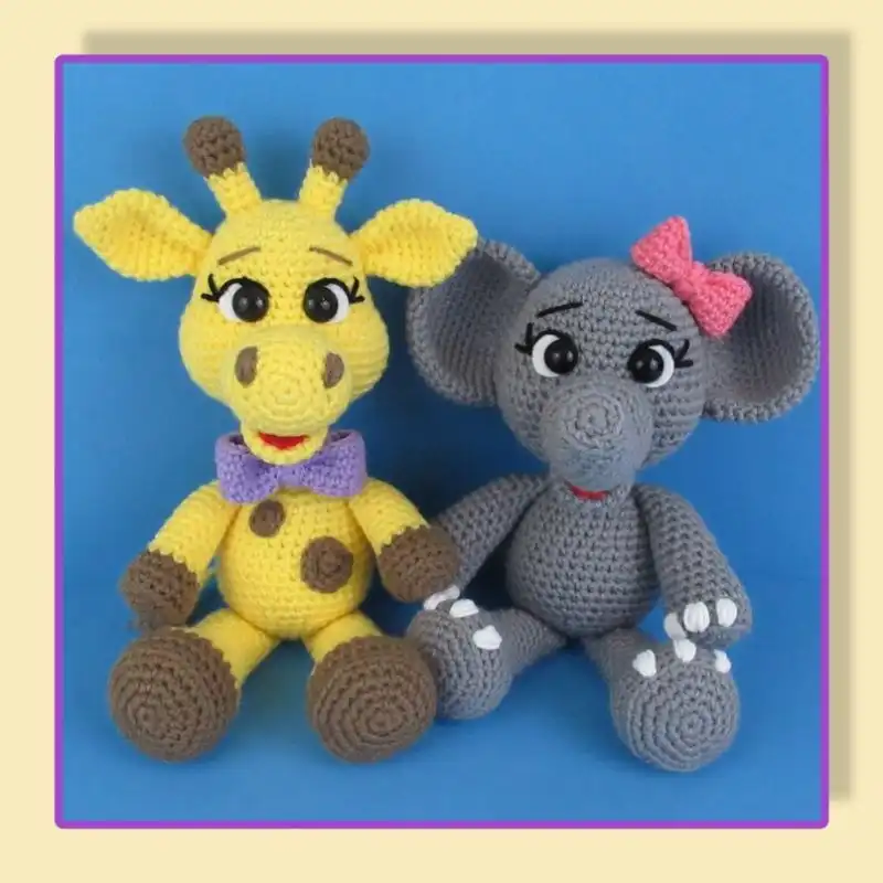 Giraffe And Elephant Crochet Pattern