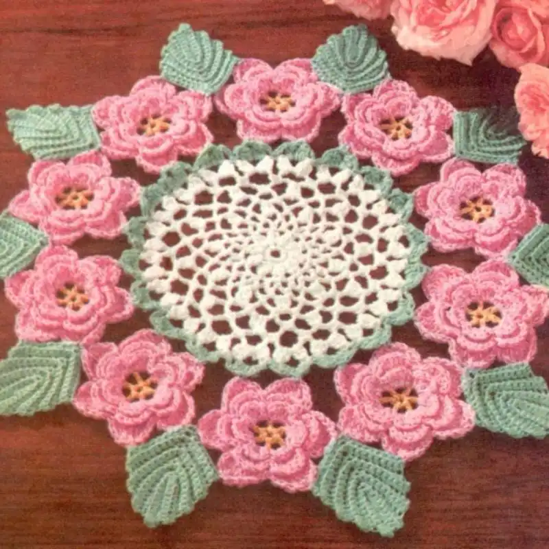 Irish Rose Vintage Doily Crochet Pattern