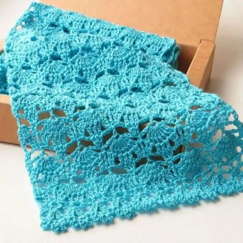 Lace Scarf Beginner Crochet Pattern