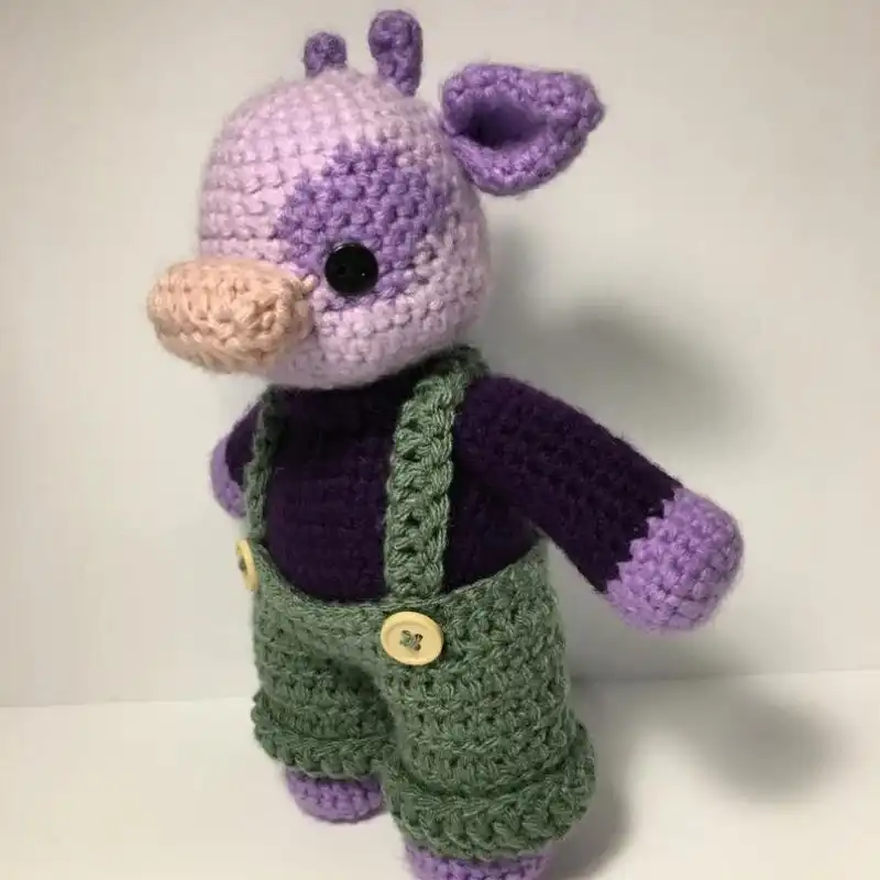 Lavender Cow Crochet Pattern