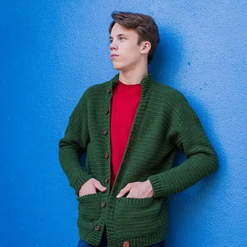 Men's Crochet Cardigan Pattern