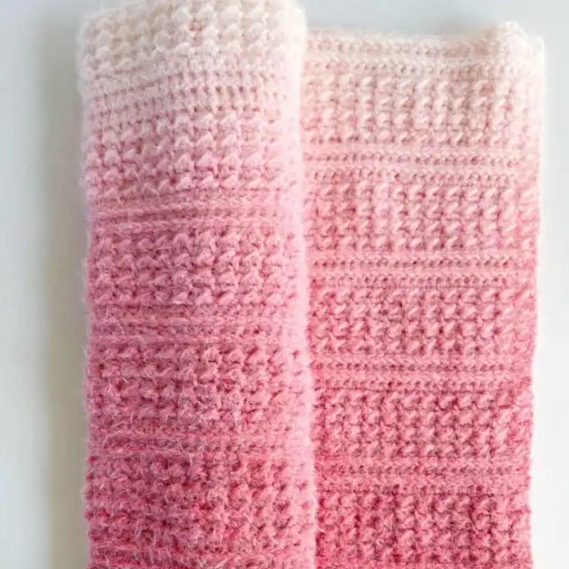 Ombre Baby Texture Blanket