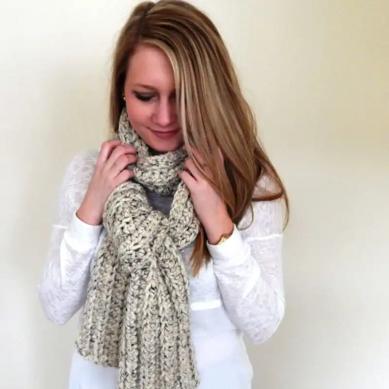 Oversized Chunky Scarf Pattern And Tutorial