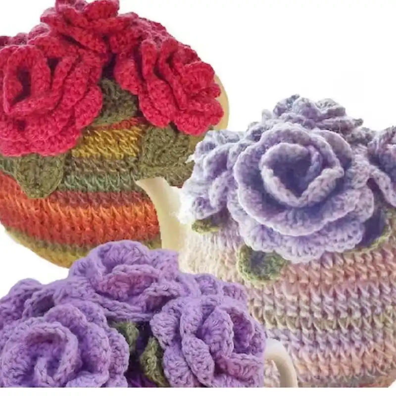 Rose Tea Cozy Crochet Pattern