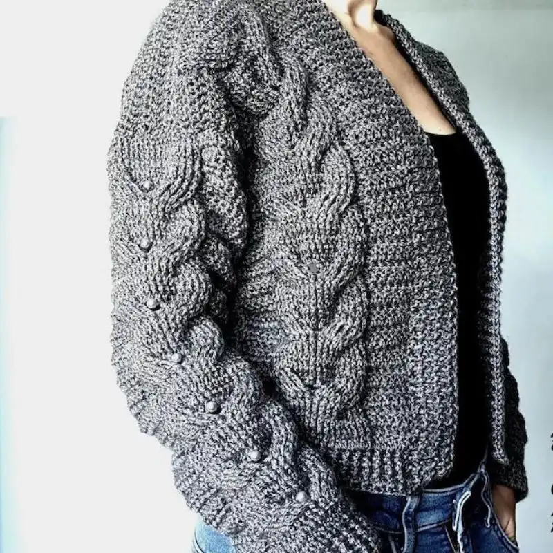 Short Cable Cardigan Pattern
