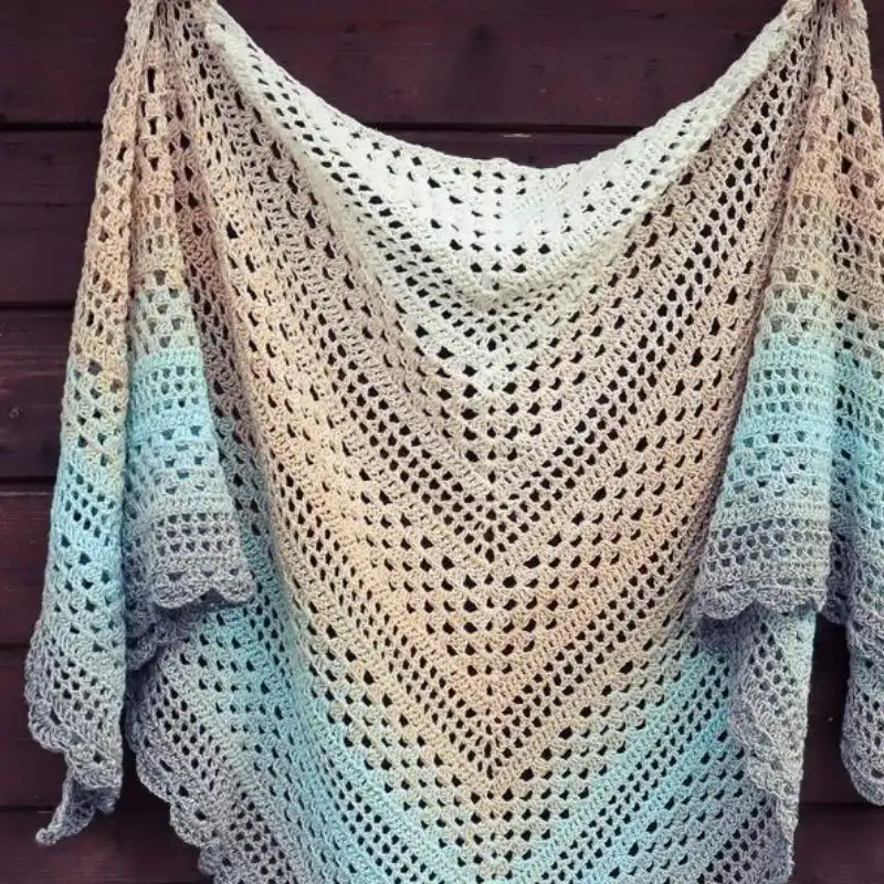 Spring Reverie Triangle Shawl