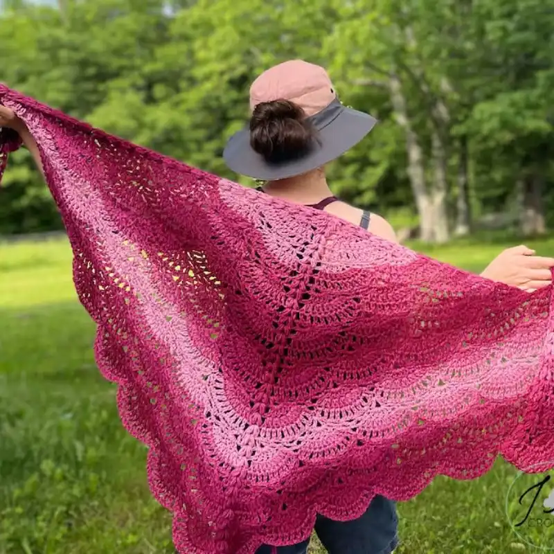 Summer Love Shawl Crochet Pattern Instructions