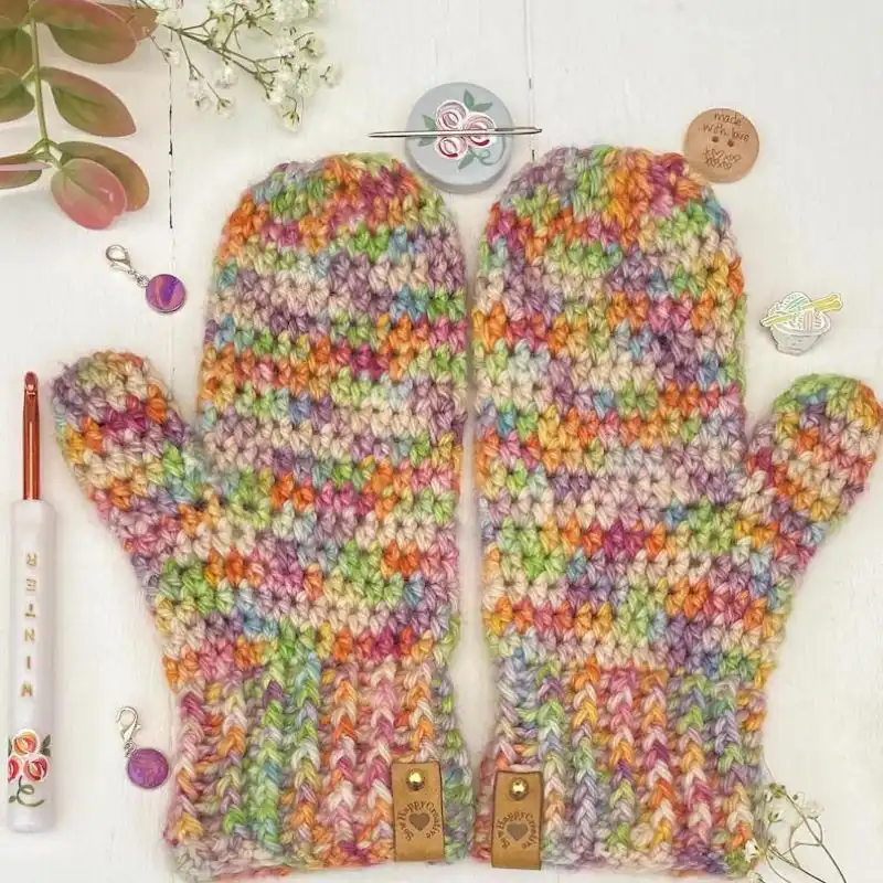 Winter Warming Chunky Mitten Crochet Pattern
