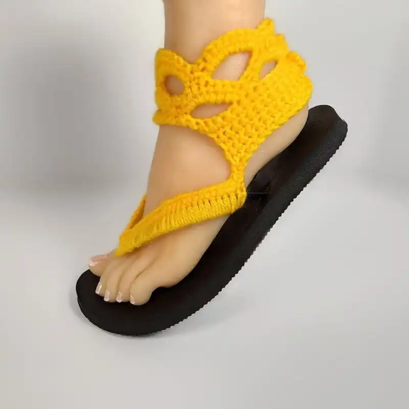Arcade Crochet Sandals With Flip Flops