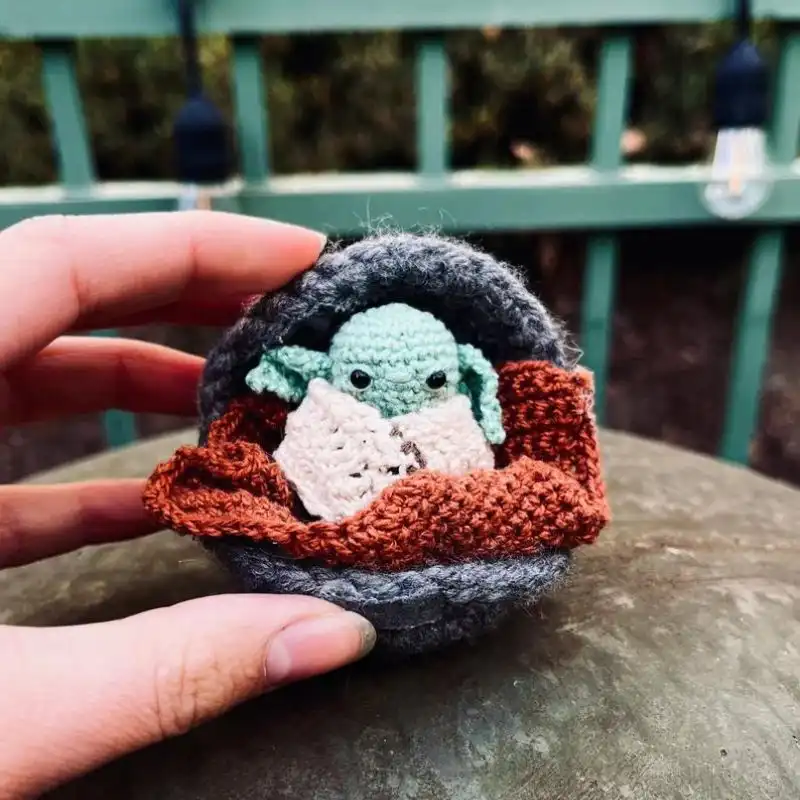Baby Yoda Crochet Pattern With Space Pod