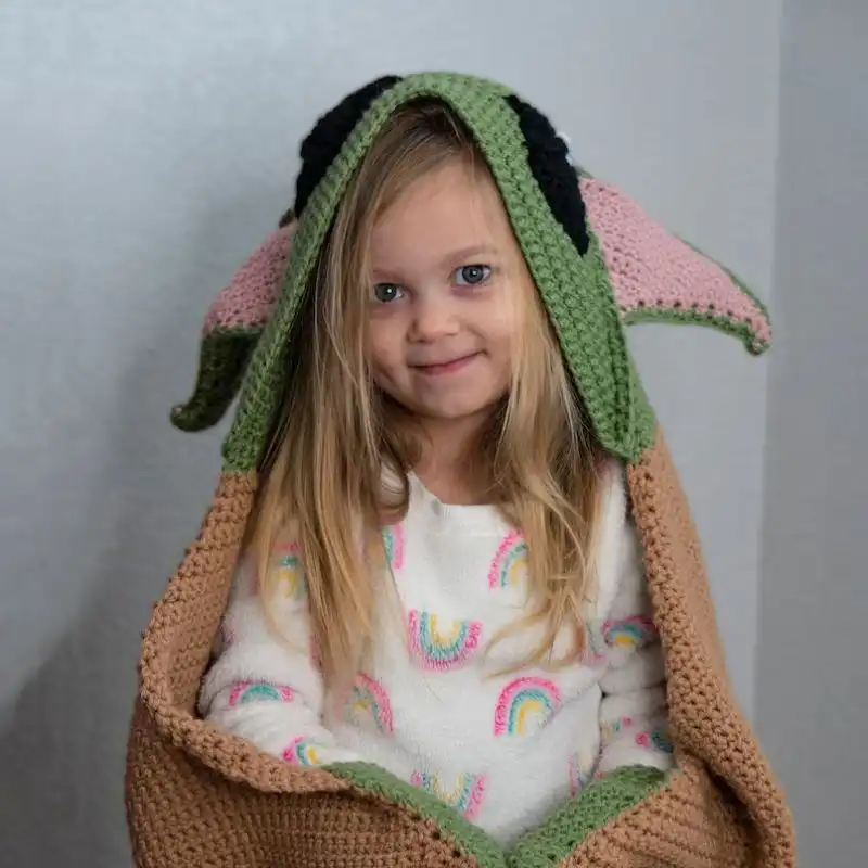 Baby Yoda Hooded Blanket