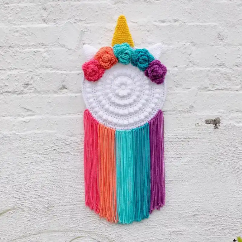 Boho Unicorn Wall Hanging Crochet Pattern