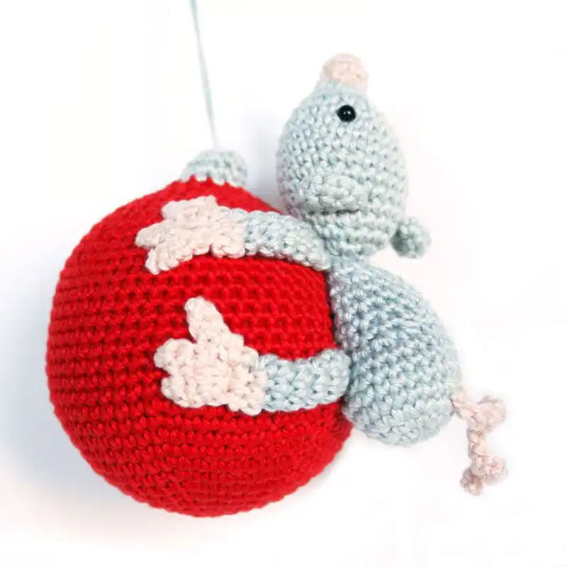 Christmas Ball With Mouse Crochet Pattern