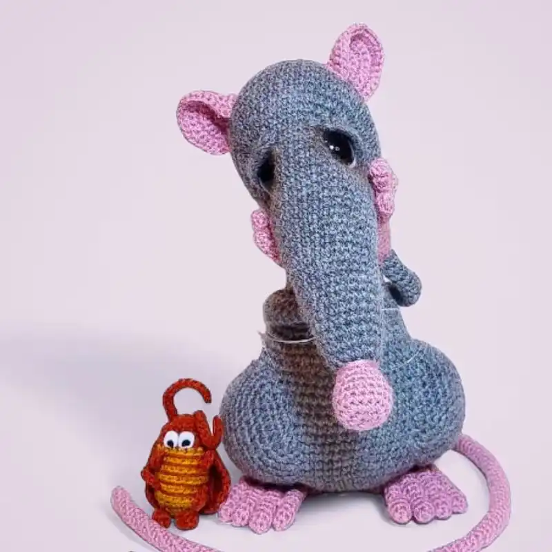 Crochet Rat & Cockroach