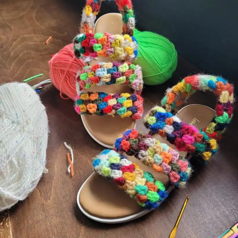 Granny Square Crochet Shoe Upcycle Pdf Pattern