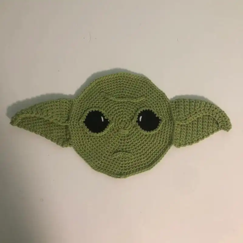 Green Alien Yoda Applique