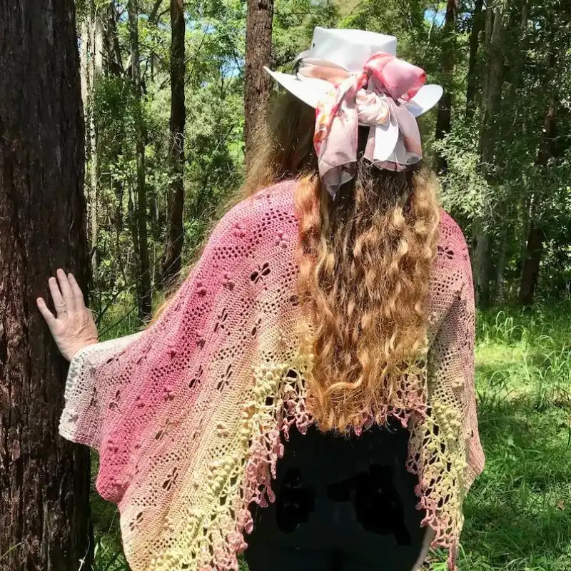 Lost In The Dragonfly Labyrinth Shawl