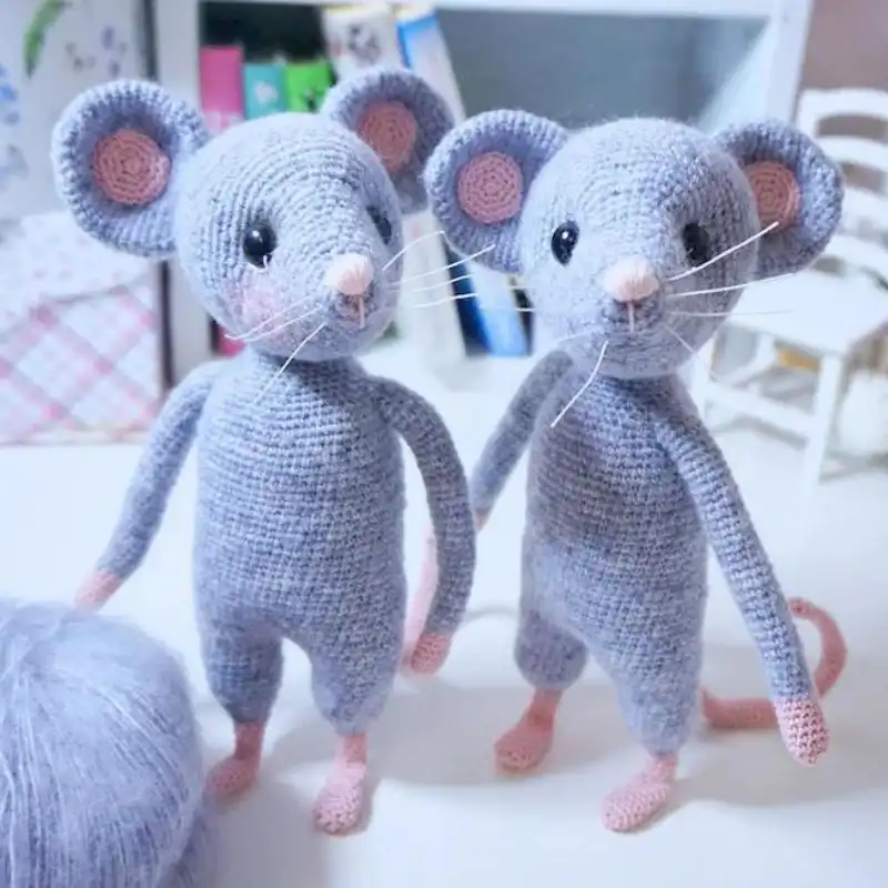Mouse Crochet Pattern With Clothing