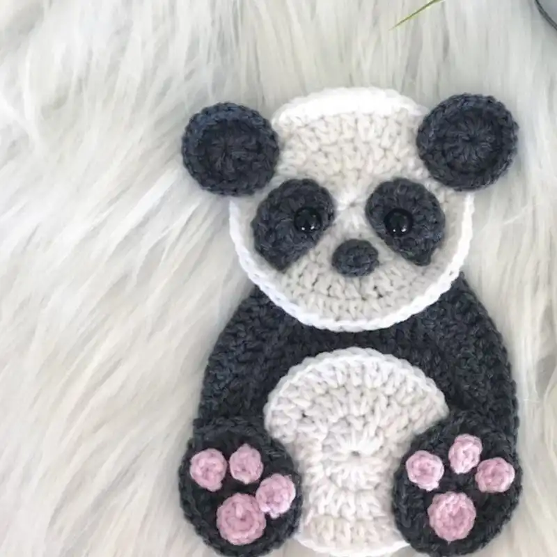 Panda Applique Crochet Pattern
