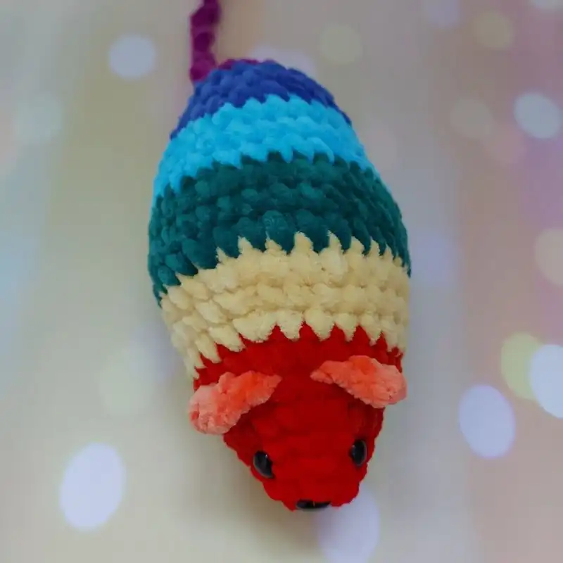 Rainbow Mouse Crochet Pattern