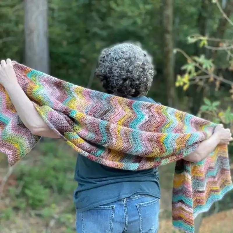 Ripple Crochet Prayer Shawl