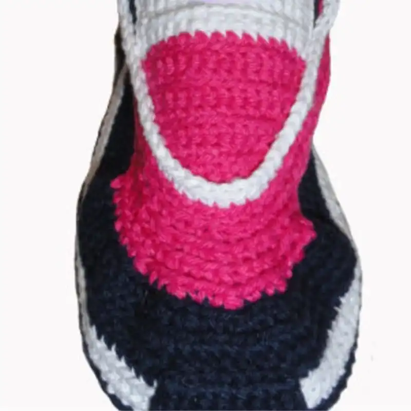 Sneaker Look Crochet Slippers Pattern
