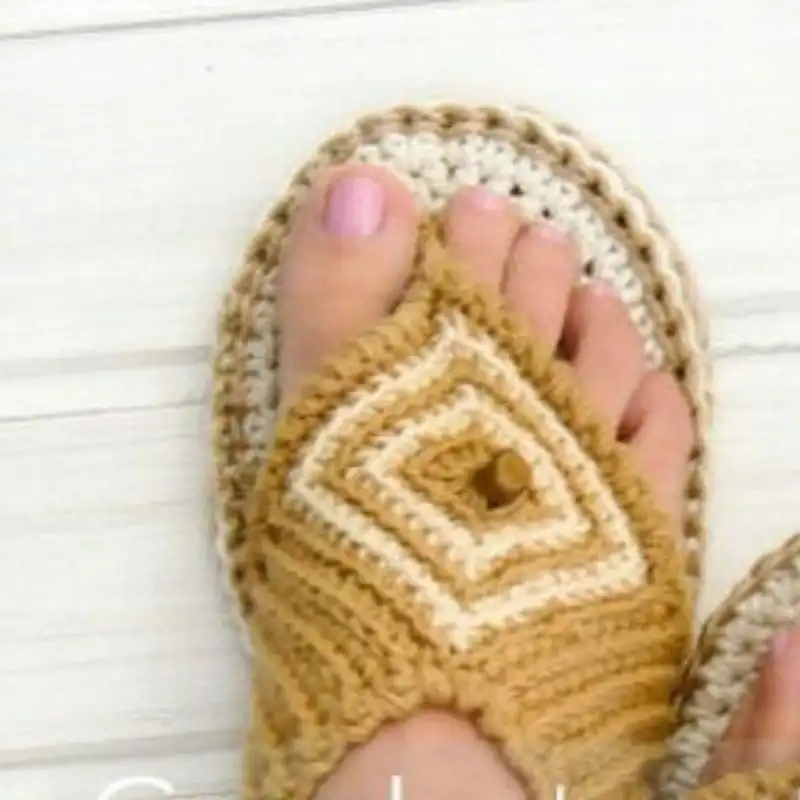Thong Sandals With Rope Soles