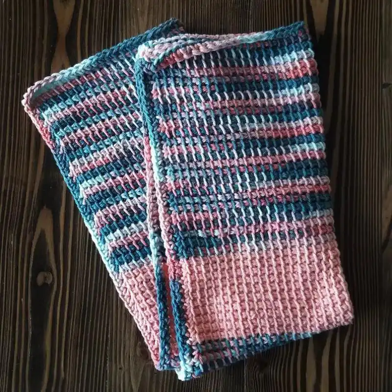 Tunisian Crochet Kitchen Towel Pattern