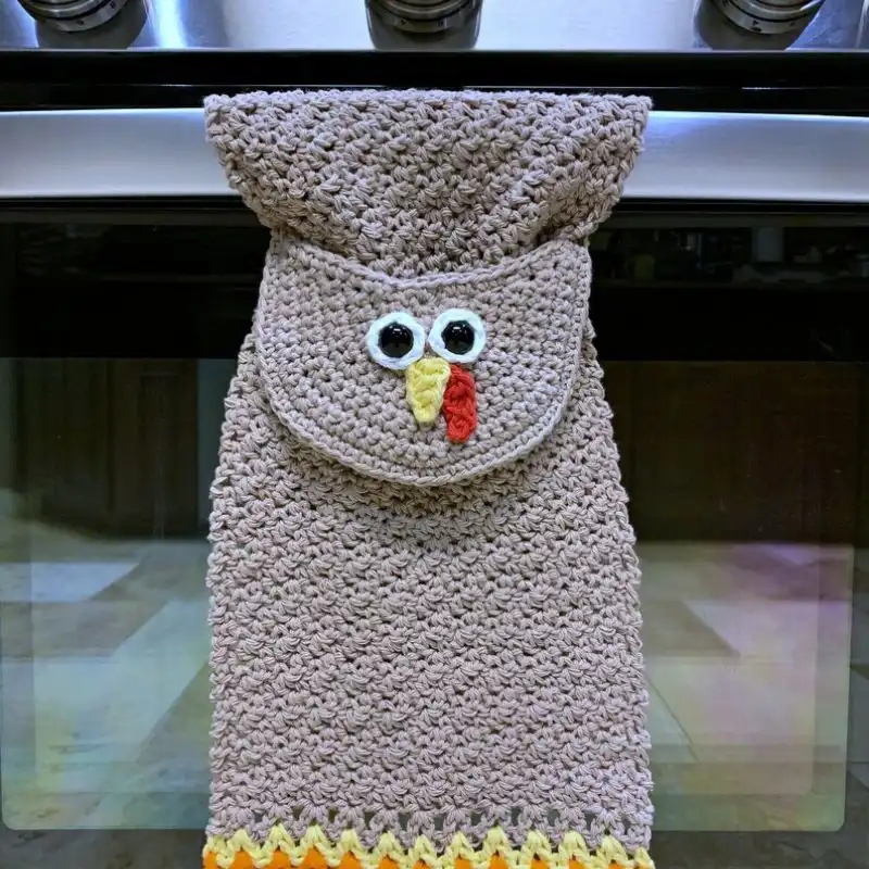 Turkey Kitchen Towel Crochet Pattern